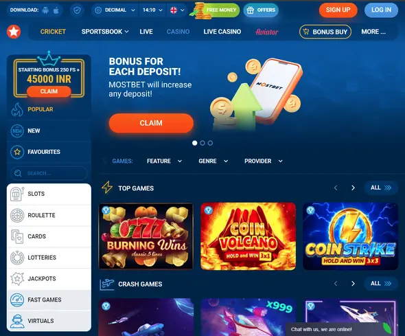 Mostbet Casino in India