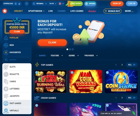 About Mostbet casino